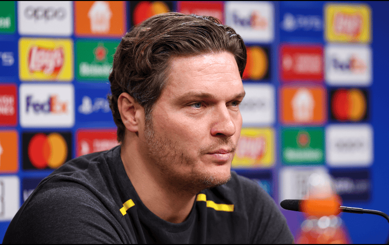 Edin Terzic señala que su equipo será inteligente ante el PSG. EFE/C. Neundorf