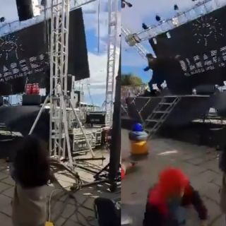 Pantalla gigante cae sobre escenario durante show de magia en Chile