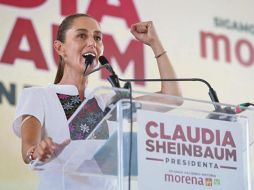 La candidata de Morena presentó sus propuestas para abatir la inseguridad. EL UNIVERSAL