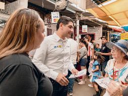 Óscar Santos asegura que impulsará el comercio en Zapopan. ESPECIAL