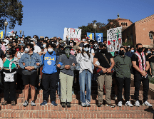 Las protestas actuales en Estados Unidos a favor de Palestina, hicieron recordar las movilizaciones en contra de la guerra de Vietnam en 1960 y 1970. EFE/EPA/ALLISON DINNER