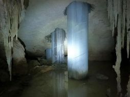 El cemento vertido se filtró hacia el acuífero que corre por las cavernas afectadas. ESPECIAL / SUN / E. SIEBENBORN