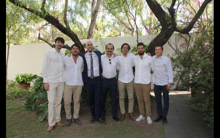 Santiago Castiello, Daniel Chávez, José Pablo Ortiz, Francisco Navarro, Alan Mercado, Juan Ignacio Ochoa y Diego Flores. GENTE BIEN JALISCO/ Esmeralda Escamilla