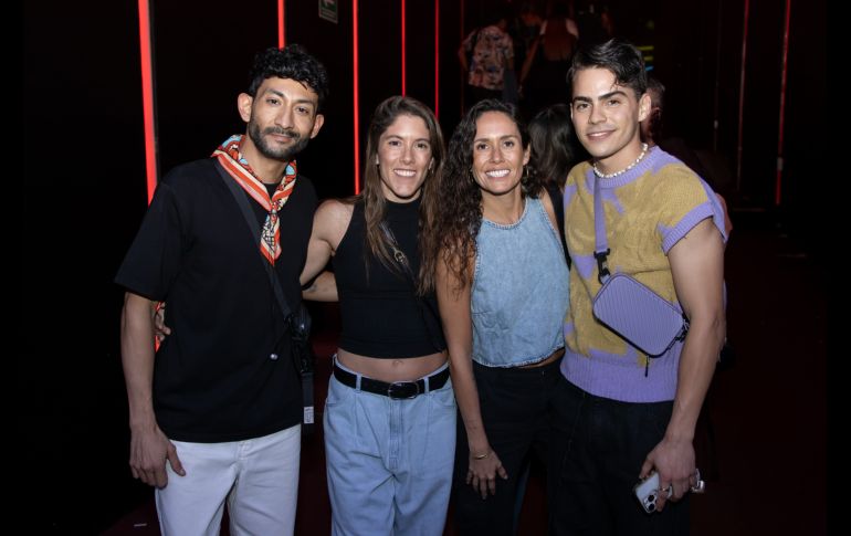 Choco Herrera, Denise Draque, Samara Jazo y Miguel Rochín. GENTE BIEN JALISCO/ Christian Pérez