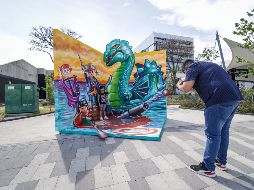 La pieza que se develó el jueves fue de Mané Reyes de Guanajuato bajo el título de “Una aventura pirata”. EL INFORMADOR / H. Figueroa