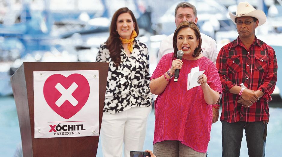 Xóchitl Gálvez Ruiz, candidata del PRI, PAN y PRD. EL UNIVERSAL