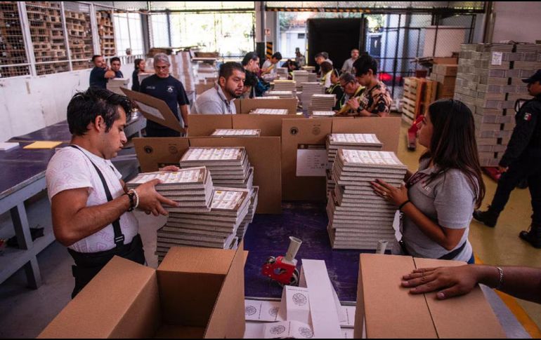El pasado 1 de marzo inició la impresión de 317 millones 324 mil 423 boletas electorales para votar la Presidencia de la República. ESPECIAL / SUN
