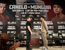 Será aproximadamente a las 22:00 horas, tiempo del centro del país, cuando se llegue el momento de que Álvarez y Munguía protagonicen el pleito principal de esta cartelera, la cual tendrá como escenario la mítica T-Mobile Arena de Las Vegas. AP / ARCHIVO