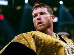 La presencia de David Benavidez en las tribunas del T-Mobile Arena en Las Vegas, Nevada no le movió el tapete a Saúl Álvarez. EFE/ ARCHIVO.