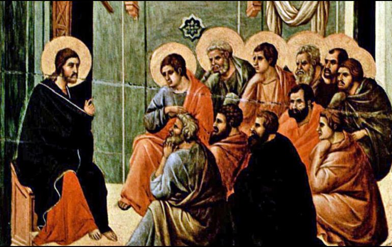 «Esto es lo que les mando: que se amen los unos a los otros'». WIKIPEDIA/«Despedida de Cristo a sus apóstoles», de Duccio.