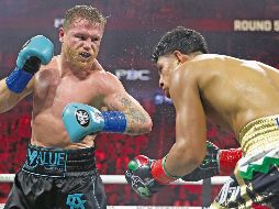 Uno de los boxeadores que más ha ganado gracias a “Canelo” es Jaime Munguía. AFP/ ARCHIVO.