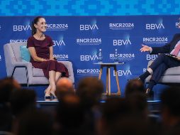 La candidata aseguró que durante su mandato, la política económica de la 4T será consolidada, mostrando su interés en que el Rogelio Ramírez de la O continúe como titular de la Secretaría de Hacienda y Crédito Público (SHCP). CORTESÍA