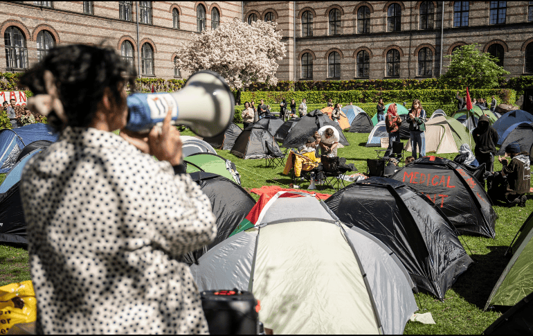 Las protestas en universidades se han extendido a todo el mundo. EFE/M. RASMUSSEN