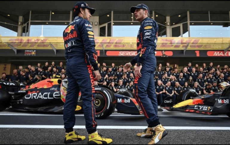 Max Verstappen señaló a Checo Pérez después de la carrera del domingo en el circuito de Florida. AFP/ ARCHIVO.