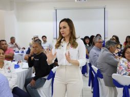 Diana González en el evento convocado por la Confederación Nacional de Organizaciones Populares. CORTESÍA