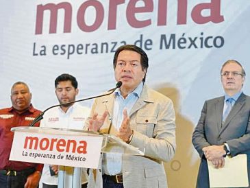 El dirigente nacional de Morena pidió a la oposición que se retiren las máscaras. ESPECIAL