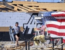 Imágenes aéreas mostraban casas reducidas a montañas de escombros y otras con los tejados arrancados. EFE / APA / T. GRANING