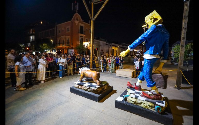 El recorrido comenzó en la Catedral de Guadalajara y terminó en las inmediaciones de El Santuario, atravesando el Paseo Fray Antonio Alcalde, donde el público asistente pudo admirar 14 esculturas de importante formato. EL INFORMADOR / A. Navarro