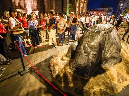 El recorrido comenzó en la Catedral de Guadalajara y terminó en las inmediaciones de El Santuario, atravesando el Paseo Fray Antonio Alcalde, donde el público asistente pudo admirar 14 esculturas de importante formato. EL INFORMADOR / A. Navarro