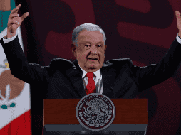 Andres Manuel López Obrador durante su conferencia matutina en Palacio Nacional. EFE/ Mario Guzmán
