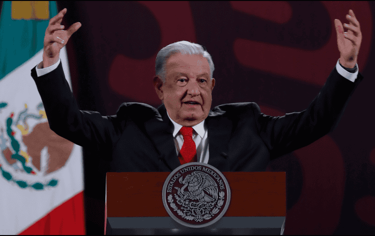 Andres Manuel López Obrador durante su conferencia matutina en Palacio Nacional. EFE/ Mario Guzmán