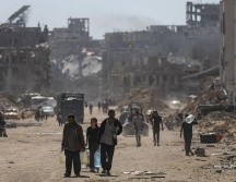 Ahora Gaza es totalmente dependiente de los grupos de ayuda para obtener alimentos, medicinas y productos básicos. EFE / M. SABER