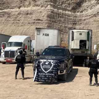 Aseguran tractocamiones, cajas y plataforma con reporte de robo en Lagos de Moreno