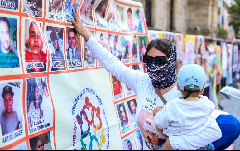 Cientos de madres de personas desaparecidas en Jalisco marcharon ayer para mostrar una vez más la crisis que enfrenta el Estado en esta materia. EL INFORMADOR/A. Navarro