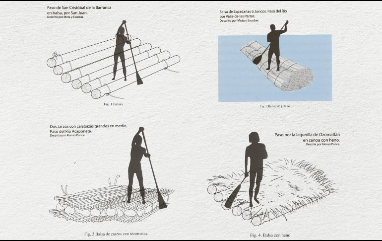 Los frailes se sirvieron de balsas para recorrer el territorio occidental del actual México, después fueron por mar hasta California. CORTESÍA/Centro INAH Jalisco