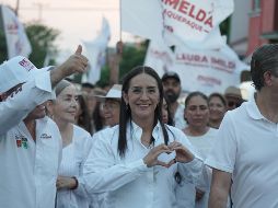 Laura Imelda marchó por la paz en Tlaquepaque. ESPECIAL