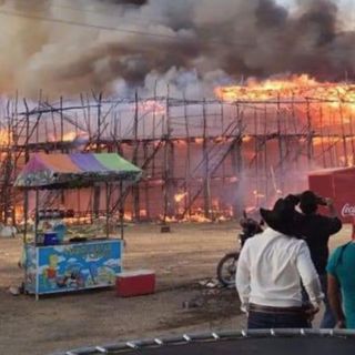 Se incendia plaza de toros en Panabá, Yucatán