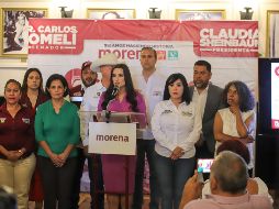 La diputada acudió a un encuentro de Morena. ESPECIAL