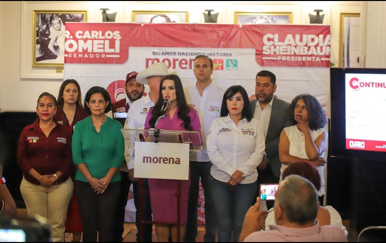 La diputada acudió a un encuentro de Morena. ESPECIAL