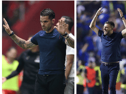 Gago y Anselmi, argentinos los dos, están a dos partidos de enfrentarse en la final como entrenadores debutantes en la Liga MX. IMAGO7 / Etzel Espinoza / Rafael Vadillo