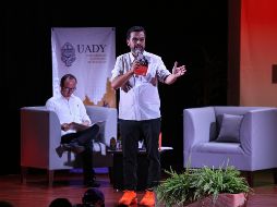 Máynez aseguró también que su compromiso es con el diálogo de todas y todos. EFE / L. Hernández