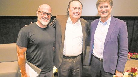 Max Káiser Arriaga (izquierda), Enrique Michel (centro) y Enrique de la Madrid (derecha), coincidieron en la importancia de que los mexicanos participen más y tomen decisiones en la vida pública. EL INFORMADOR/ A. Navarro