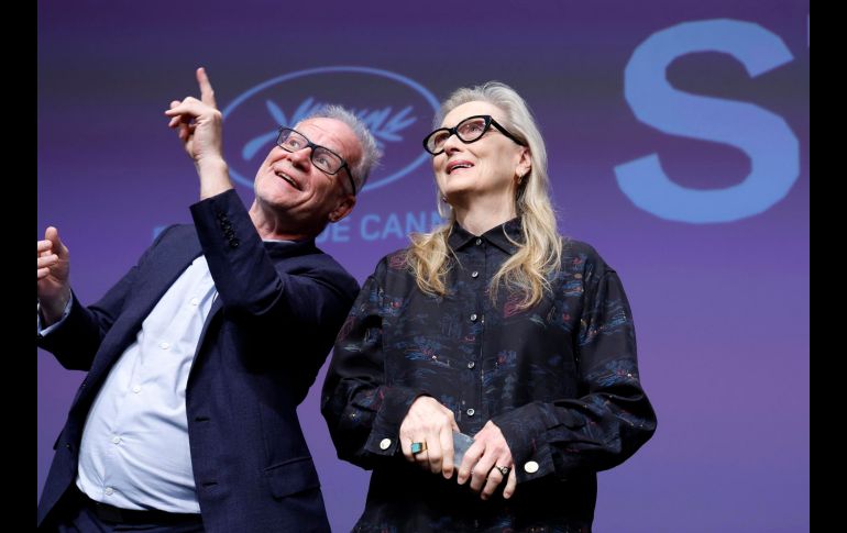 Meryl Streep recibió la Palma de Oro en el Festival de Cannes, en donde también fue homenajeada. EFE/ Sebastien Noger 
