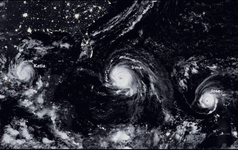 De los pronósticos, de 8 a 9 podrían ser tormentas tropicales y 4 a 5 como huracanes categoría 1 o 2. ESPECIAL / Observatorio de la Tierra de la NASA