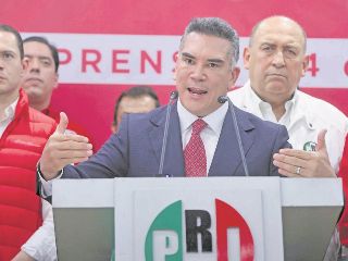 El dirigente nacional de PRI, Alejandro Moreno, le pidió al candidato presidencial emecista actuar con hombría y pensar en el bien de México. EL UNIVERSAL