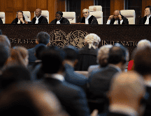 Jueces inician audiencias en la Corte Internacional de Justicia, en La Haya, Holanda, el jueves 16 de mayo de 2024. AP/Peter Dejong