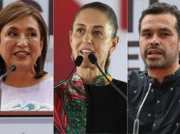 Xóchitl Gálvez, Claudia Sheinbaum y Jorge Álvarez Máynez compartirán sus propuestas ante los mexicanos .ESPECIAL