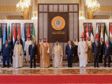 Líderes del mundo árabe en la Cumbre de la Liga Árabe en Manama, Baréin. EFE/Bahrain News