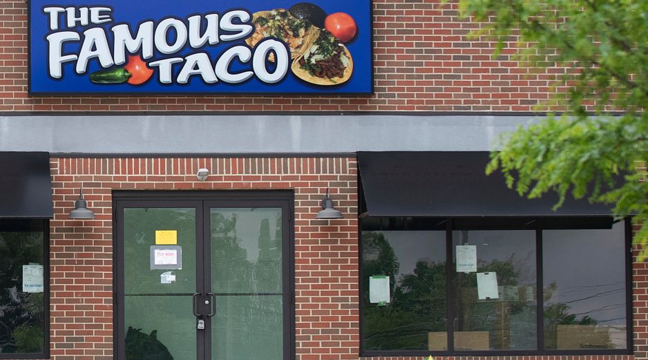 Vista del local de Famous Taco en Evansville, Indiana. AP
