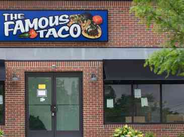 Vista del local de Famous Taco en Evansville, Indiana. AP