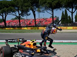 Este sábado día para el olvido para el piloto tapatío del equipo Red Bull, Sergio 