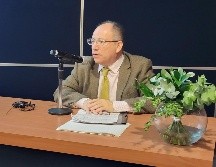El escritor invitó especialmente a la población joven a hacerse presente en las urnas el próximo 2 de junio. ESPECIAL