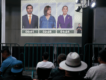 La violencia, la mayor preocupación del electorado en México, fue el tema central del último debate presidencial entre Claudia Sheinbaum, y los opositores Xóchitl Gálvez y Jorge Álvarez Máynez. EFE / ARCHIVO