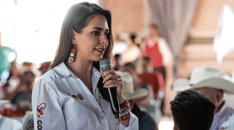 Laura Haro prometió incrementar los apoyos al campo si es electa gobernadora. ESPECIAL