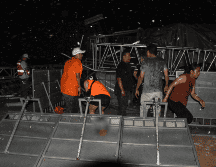 A pesar de las advertencias, el acto de campaña se llevó a cabo. SUN/E. Vázquez