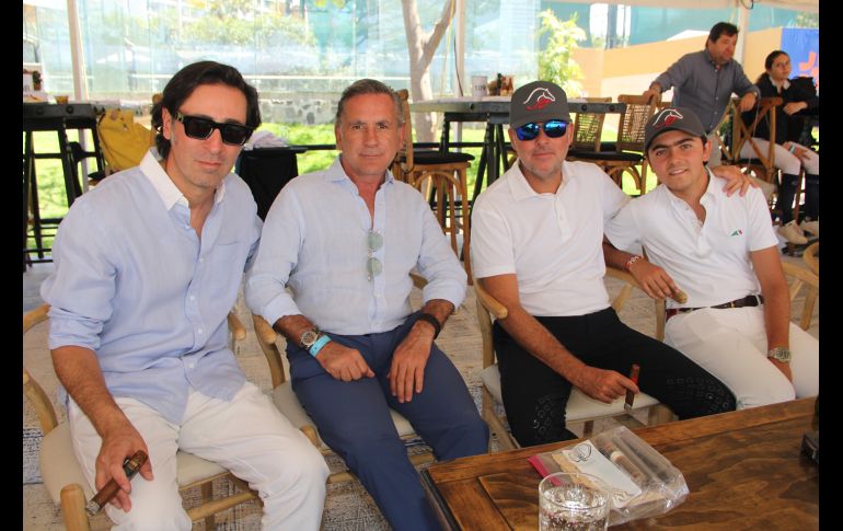 Diego Romero, Alfonso Gutiérrez Casillas, Alejandro Martín del Campo y Alejandro Martín del Campo. GENTE BIEN JALISCO/ Esmeralda Escamilla